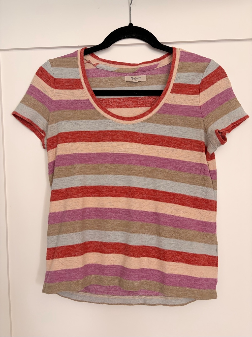 Madewell Striped Scoop Neck Tee
